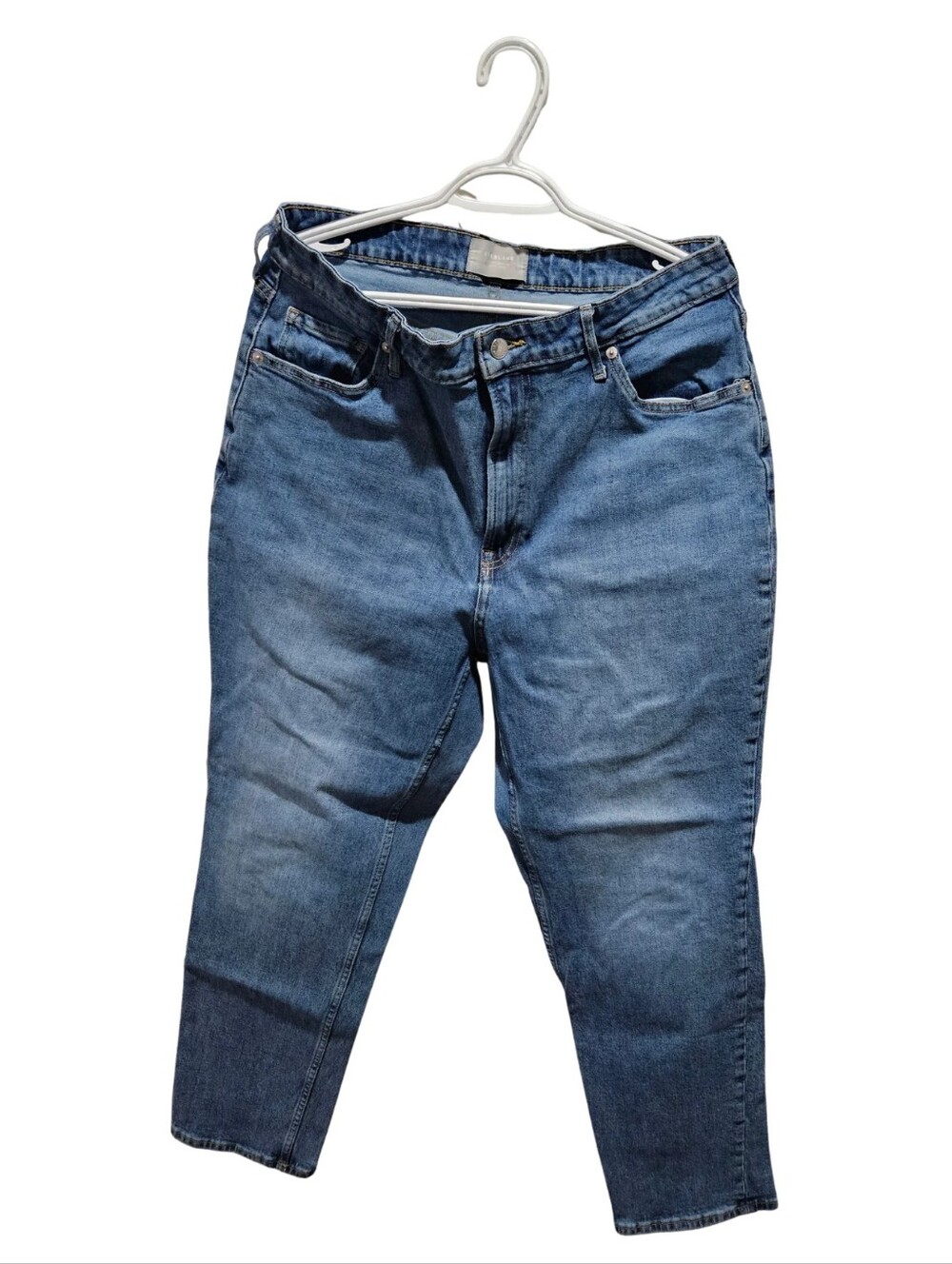 Everlane The Curvy Cheeky Jean Straight Leg Blue Jeans